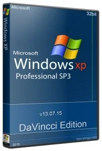 Windows XP Professional SP3 DaVincci Edition v13.07.15 (x86) (2015) [Rus]