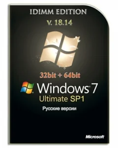 Windows 7 Ultimate SP1 v.18.14 by IDimm Edition (x86-x64) (2014) [Rus]