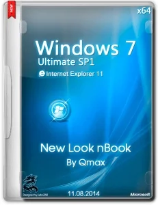 WINDOWS 7 SP1 ULTIMATE NEW LOOK NBOOK BY QMAX® (X64) (2014) [RUS]