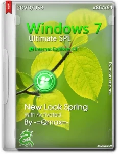 Windows® 7 SP1 Ultimate New Look Spring by -=Qmax=- With Activated 6.1.7601.17514 (x86/x64) (2014) [RUS]